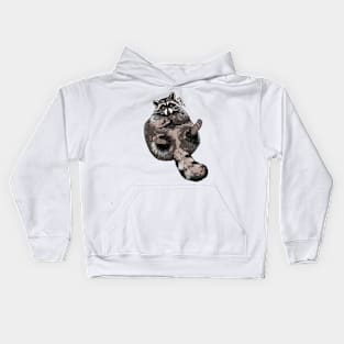 Chill Raccoon Kids Hoodie